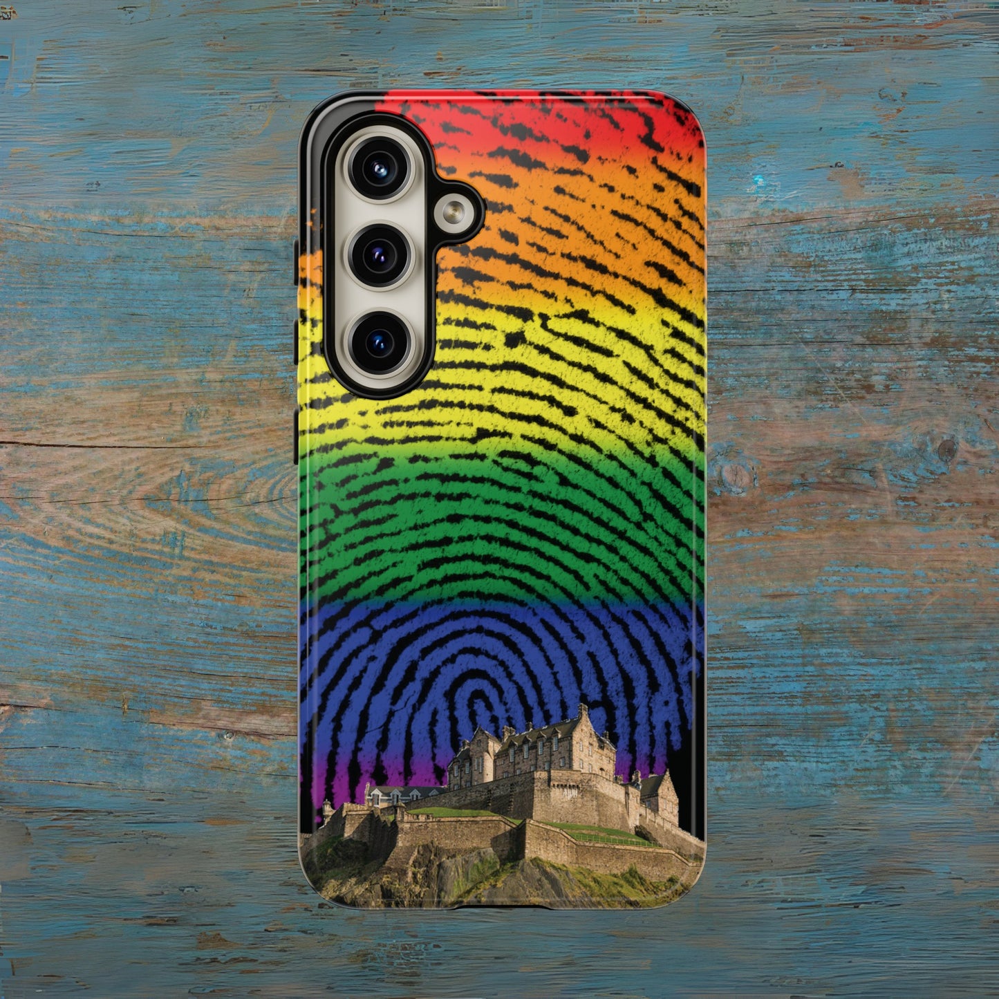 Edinburgh Castle Pride Phone Case - Fingerprint, Various