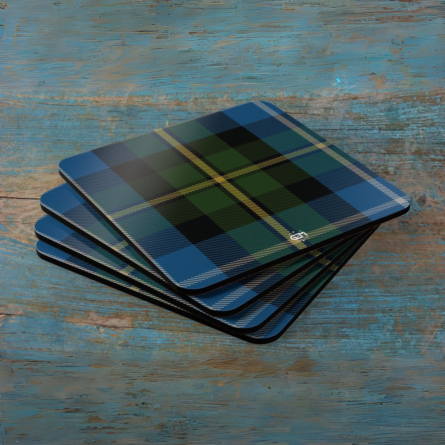 Scottish Tartan Cork Coaster Set (M/Mc/Mac)
