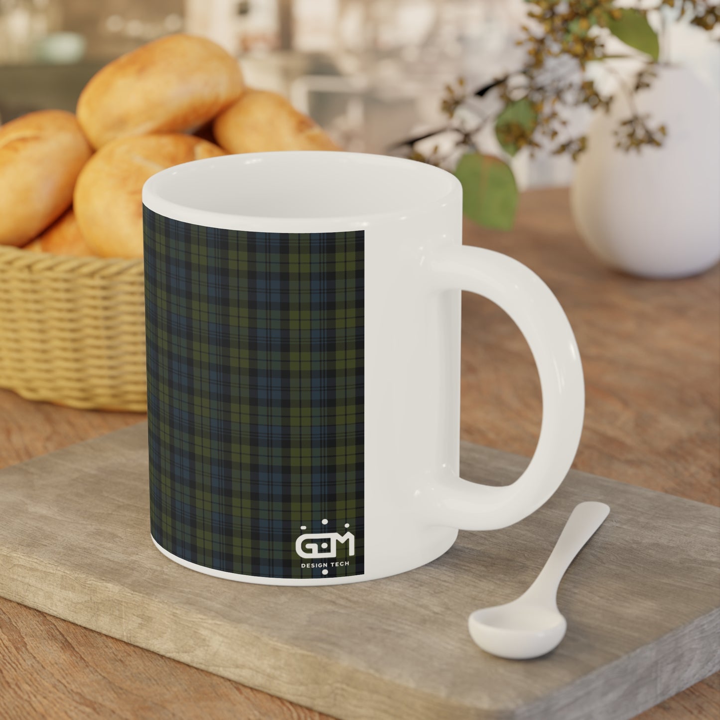 Tartan Mug - Campbell Tartan, Scottish, Various Sizes