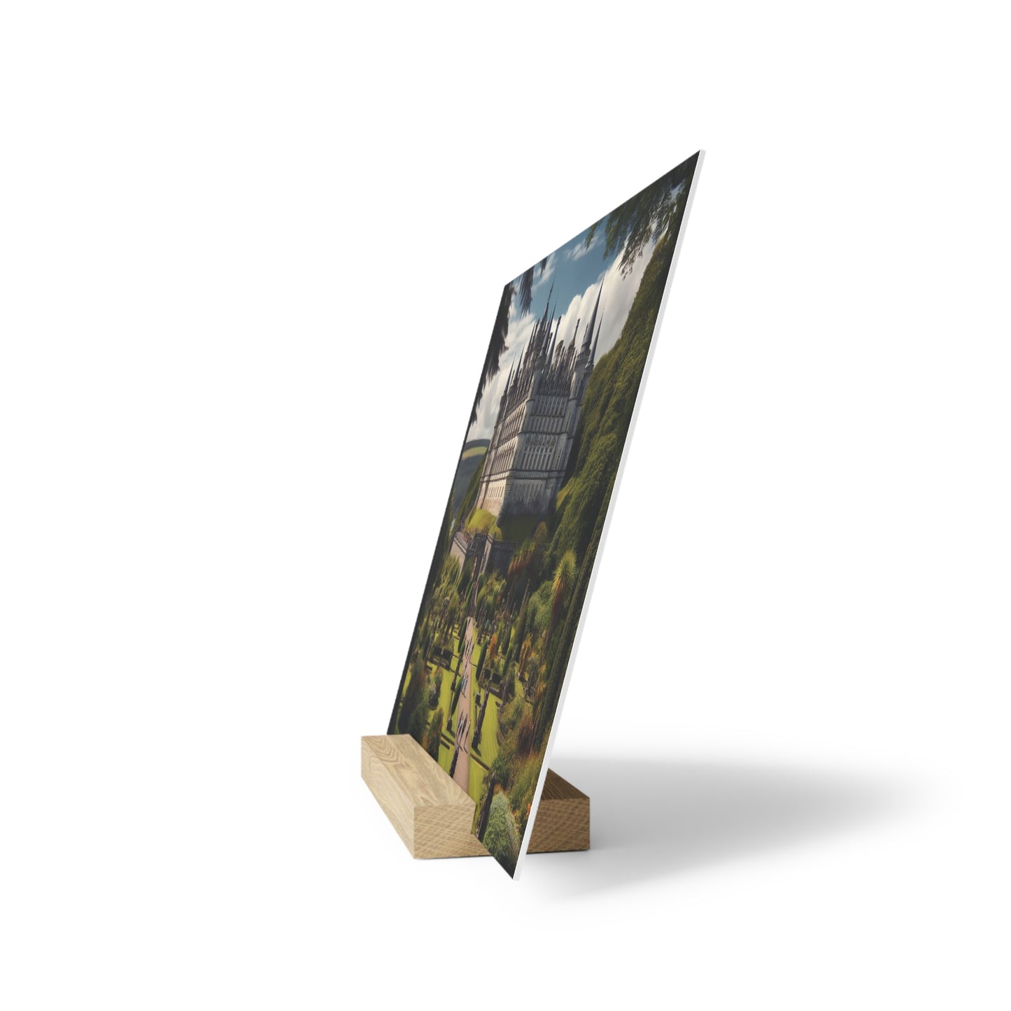 Scenic Collection Gallery Stand Dunrobin Castle, Oak Picture Stand, Scotland Art, Scenery, Landmarks, Various Sizes