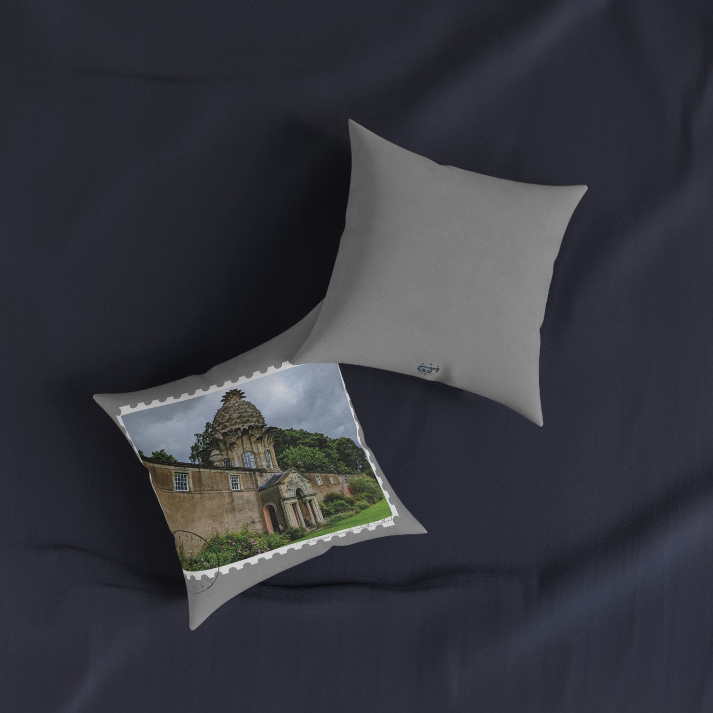 Dunmore Pineapple Photo Stamp Square Cushion, Various Sizes
