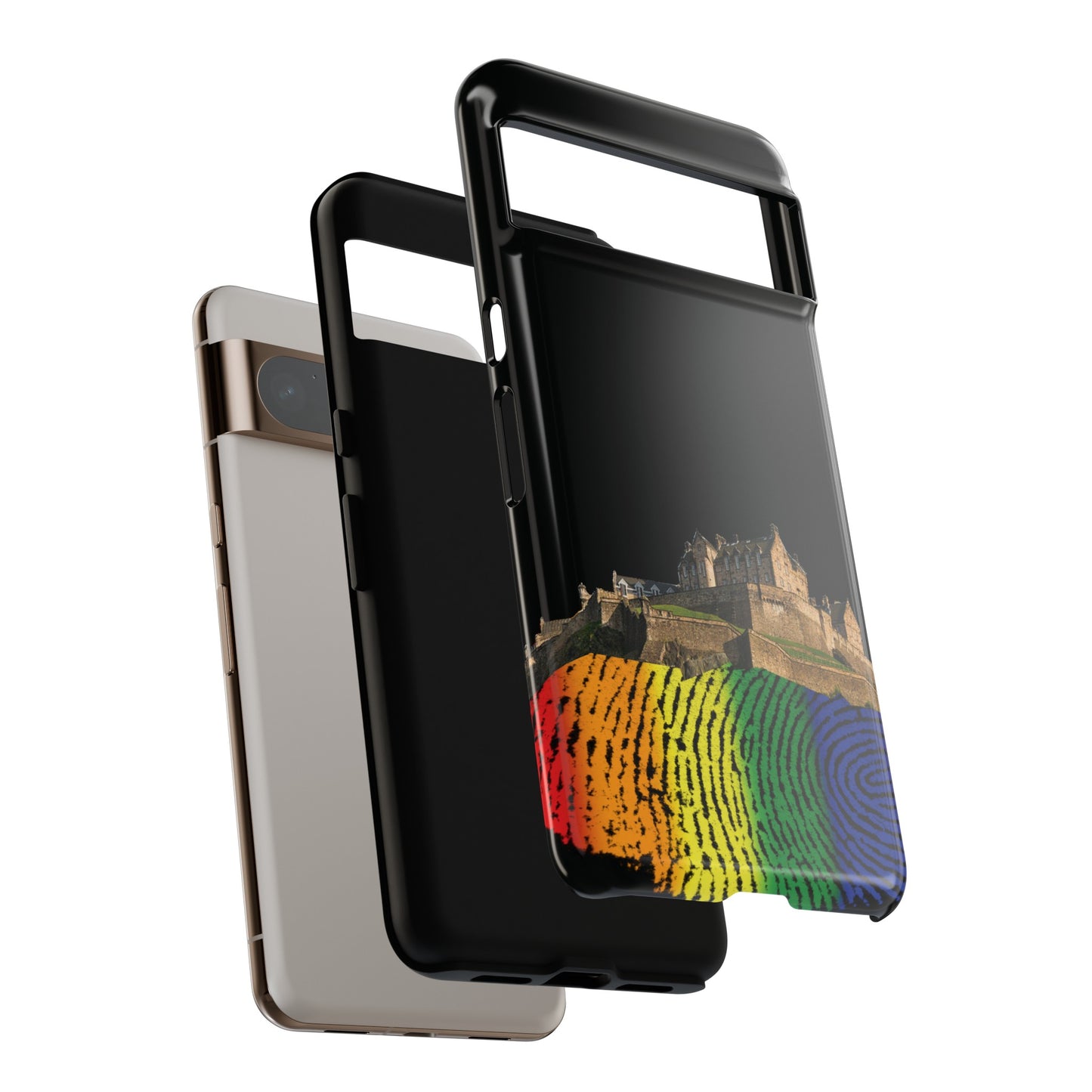 Edinburgh Castle Pride Rockface Phone Case - Fingerprint, Various