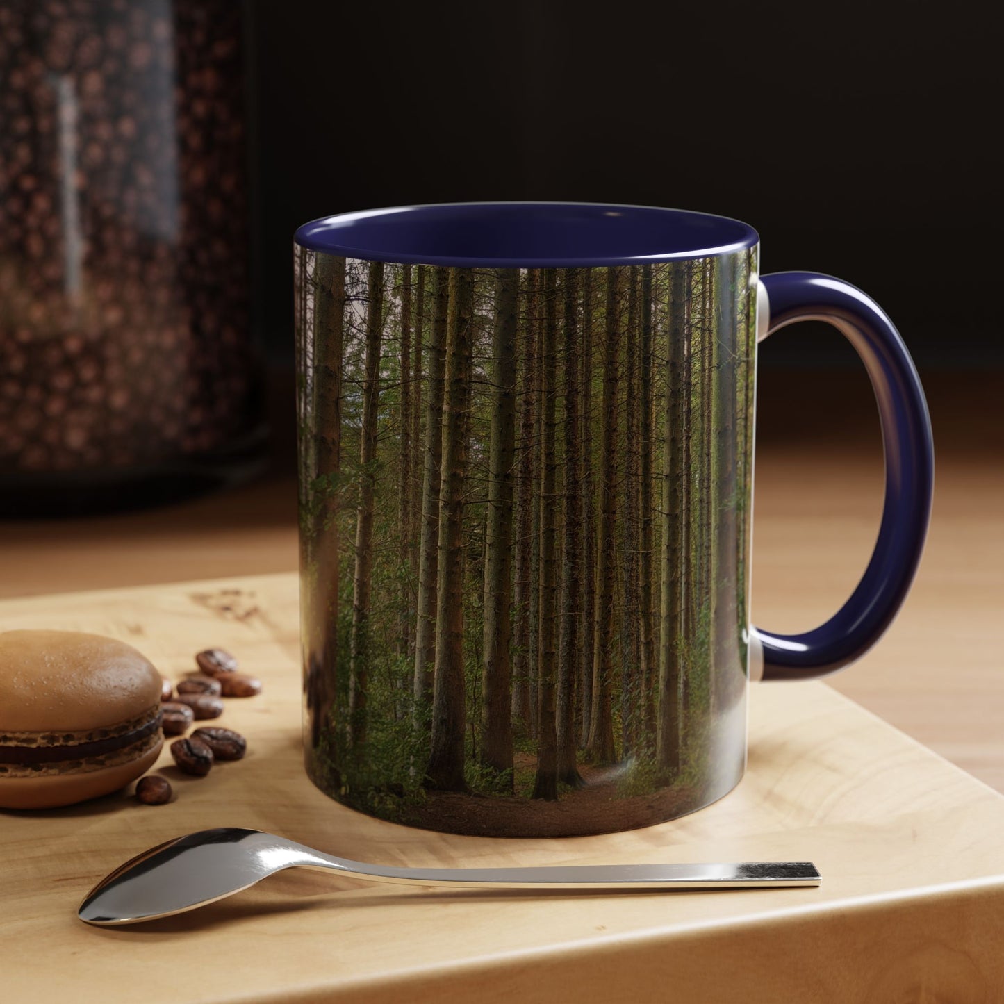 Tasses décoratives Écosse en gros plan - Scènes variées (bleu marine)