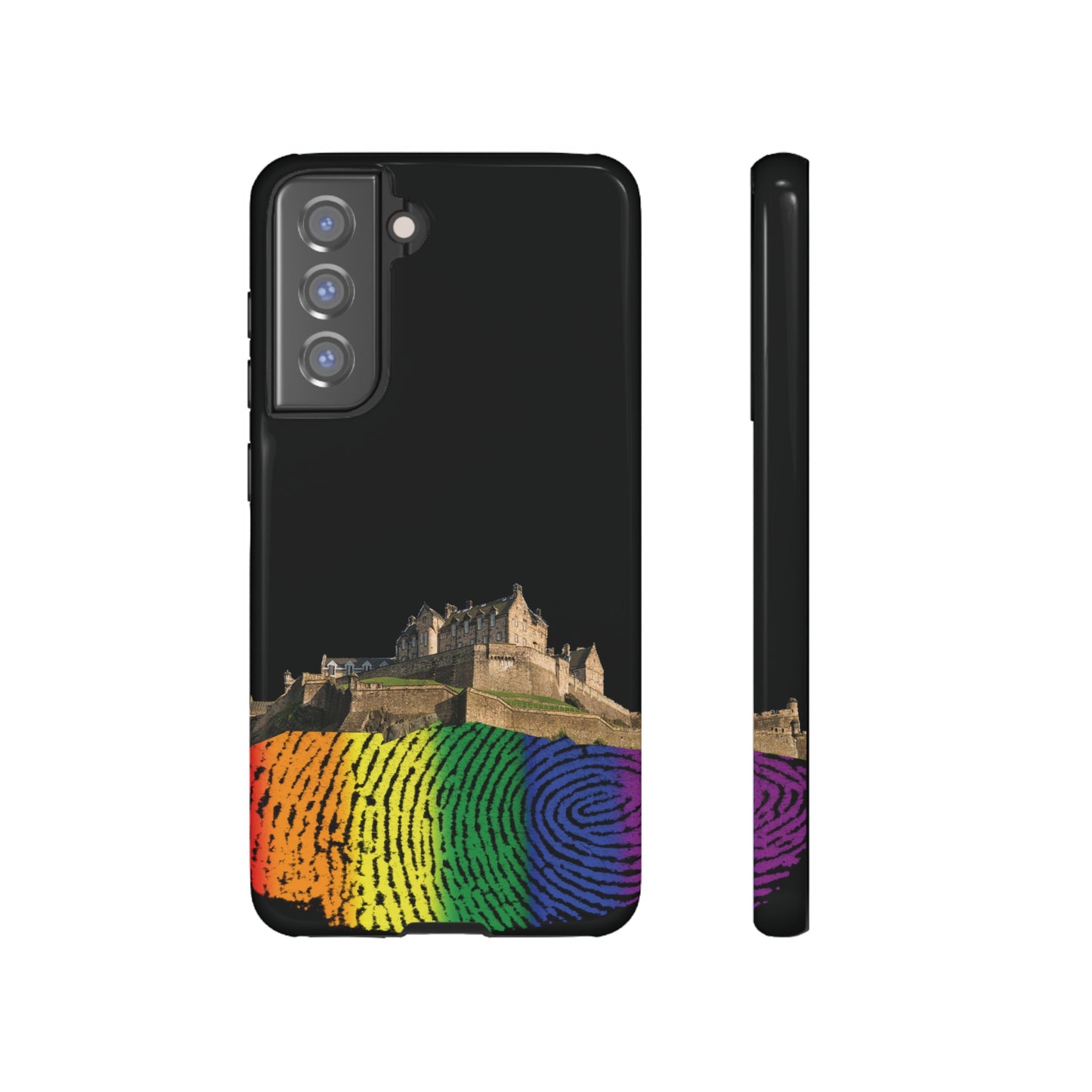 Edinburgh Castle Pride Rockface Phone Case - Fingerprint, Various