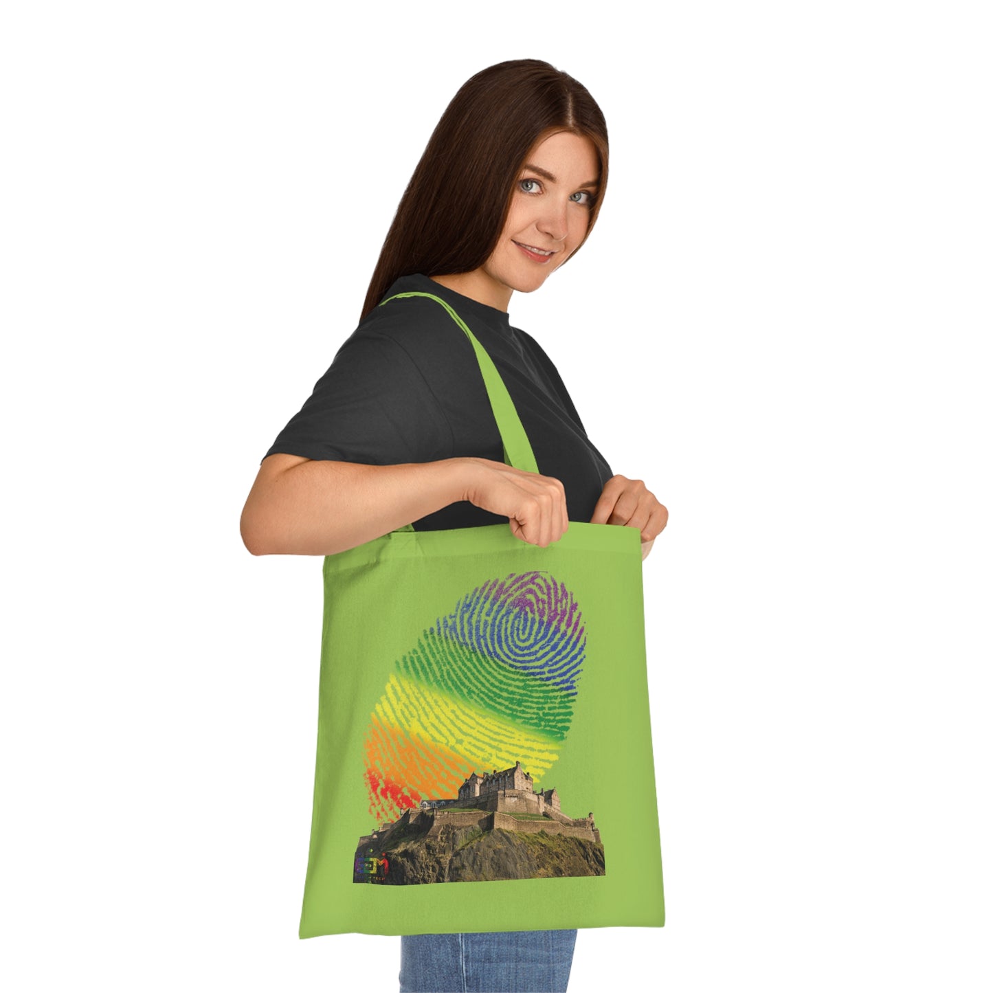 Ciel d'empreinte digitale de fierté du château d'Édimbourg Tote bag doublé