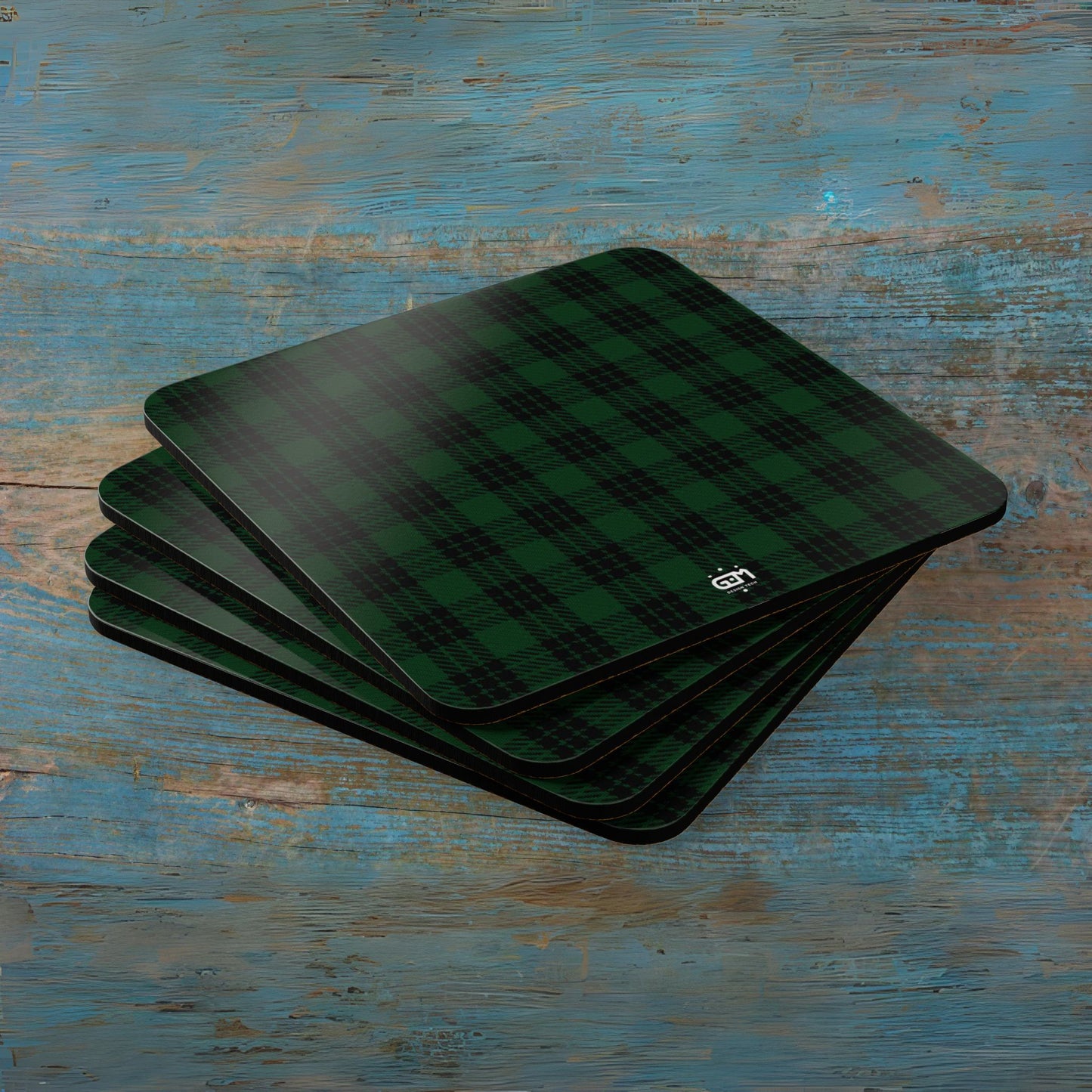 Scottish Tartan Cork Coaster Set (G-L)