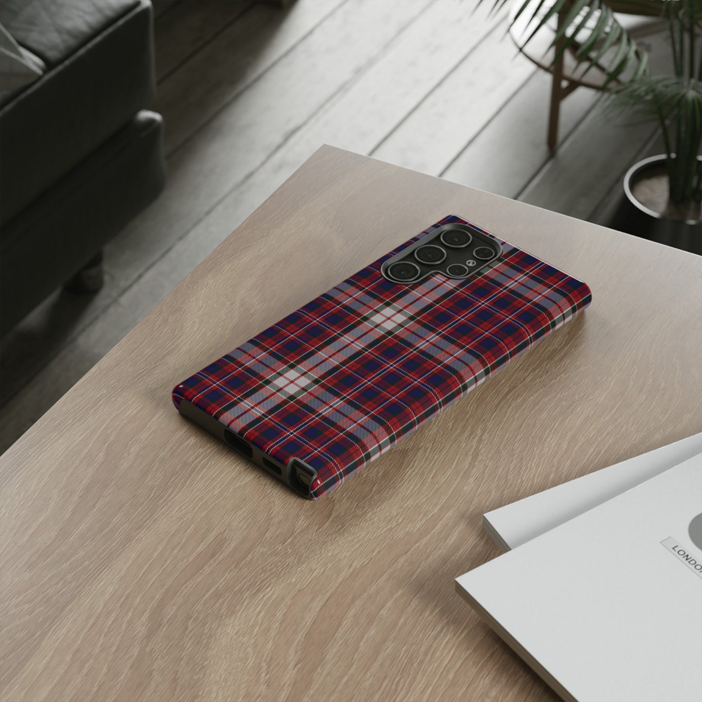 Étui de téléphone à motif tartan écossais - Robe MacFarlane, divers