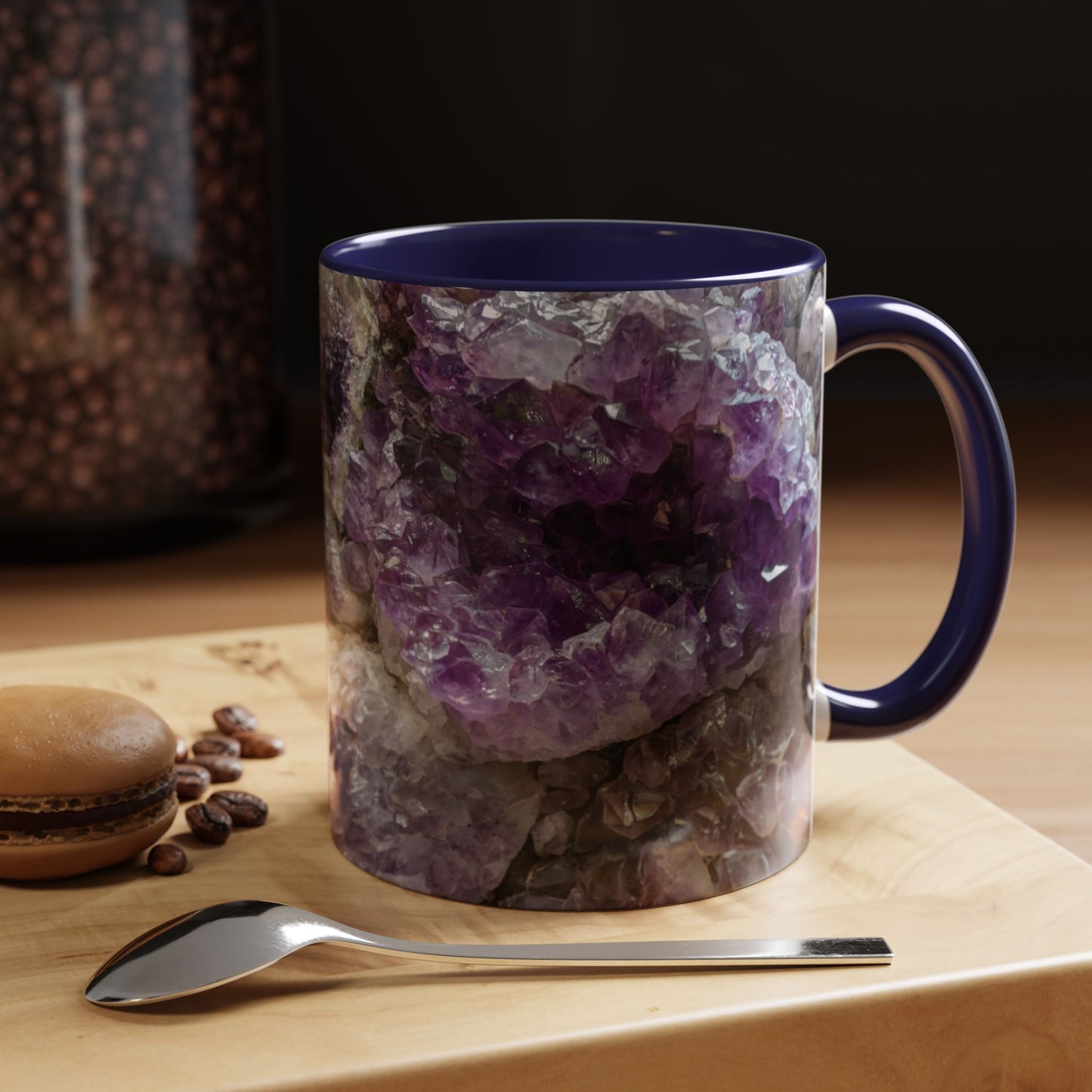 Tasses décoratives Écosse en gros plan - Scènes variées (bleu marine)