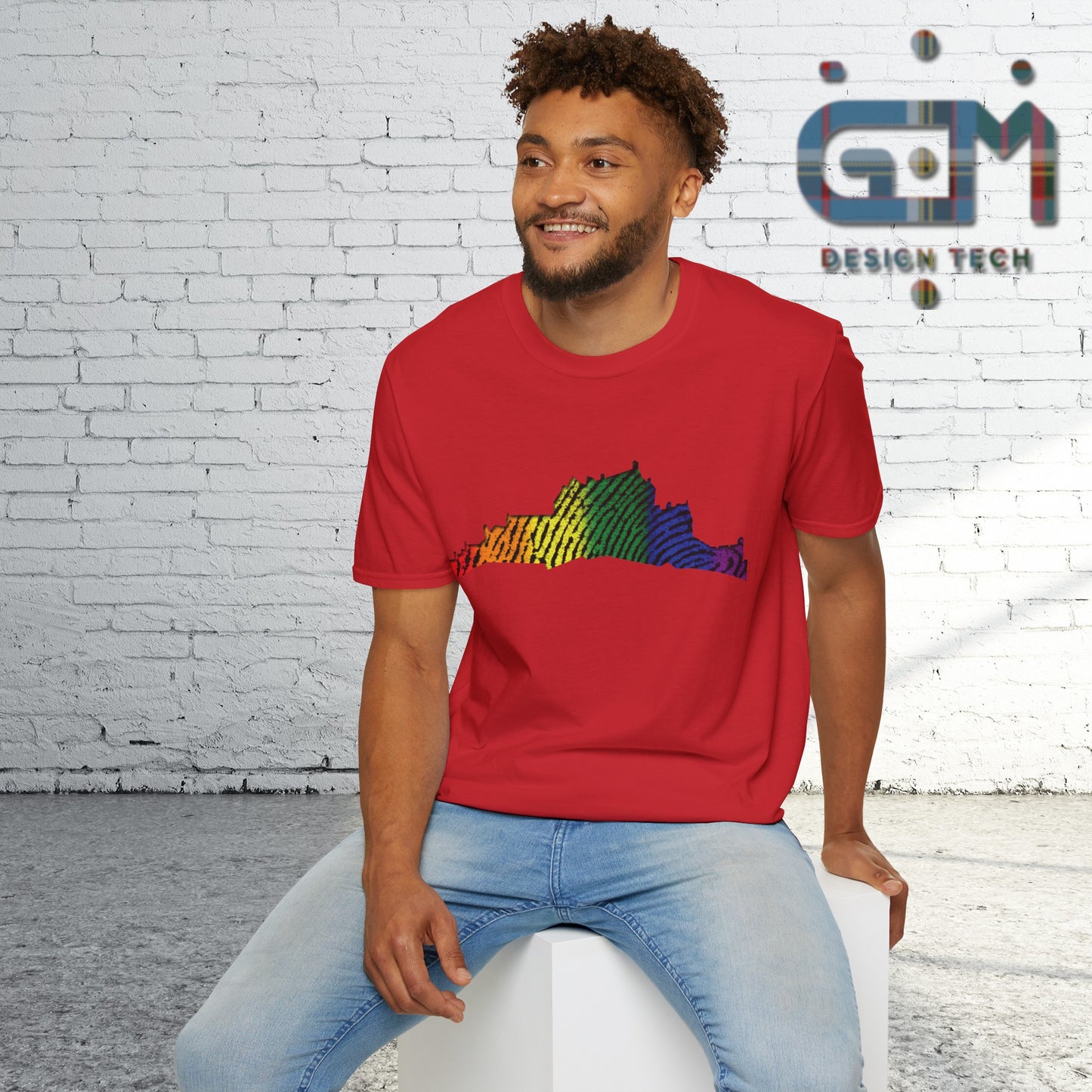 Edinburgh Castle Pride Fingerprint Art Unisex T-Shirt