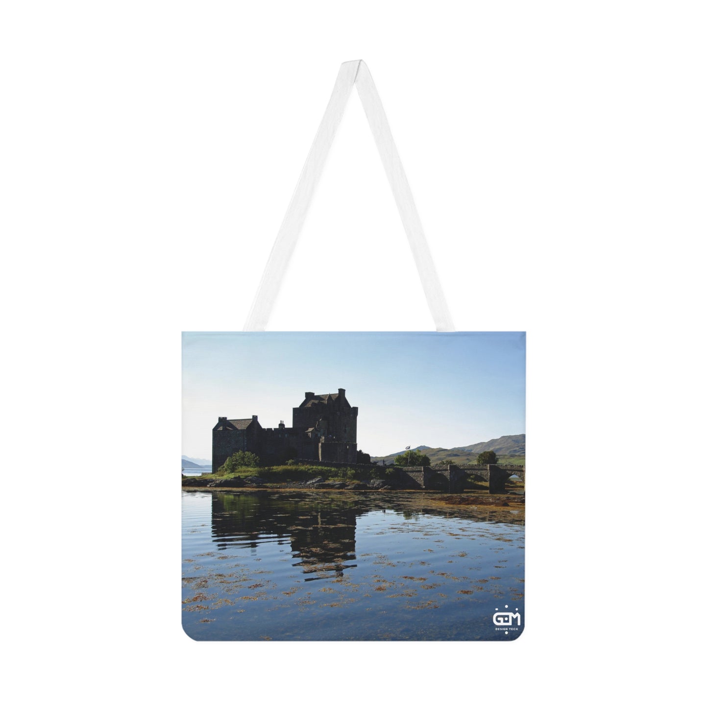 Sac fourre-tout à bandoulière avec photo du château d'Eileen Donan