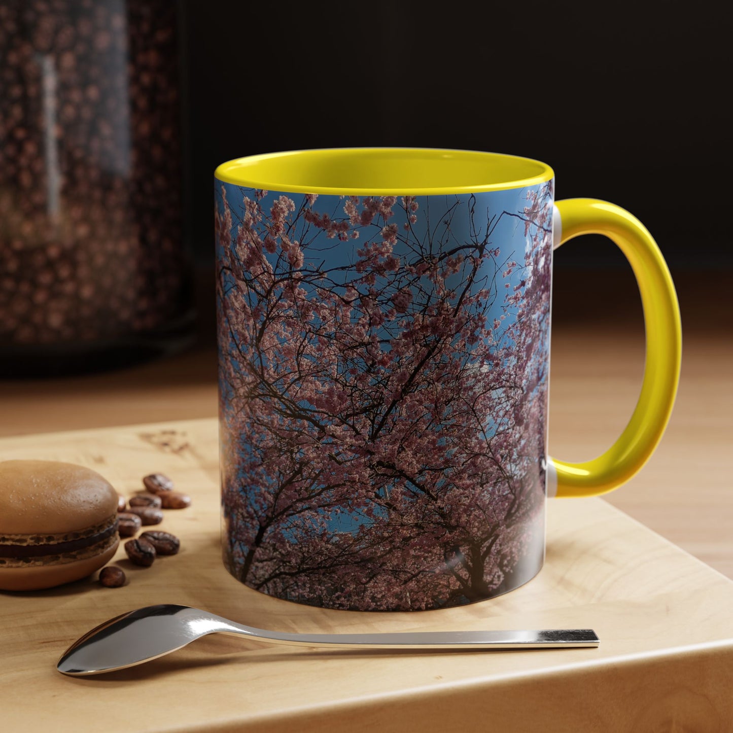 Tasses décoratives Écosse en gros plan - Scènes variées (jaune)