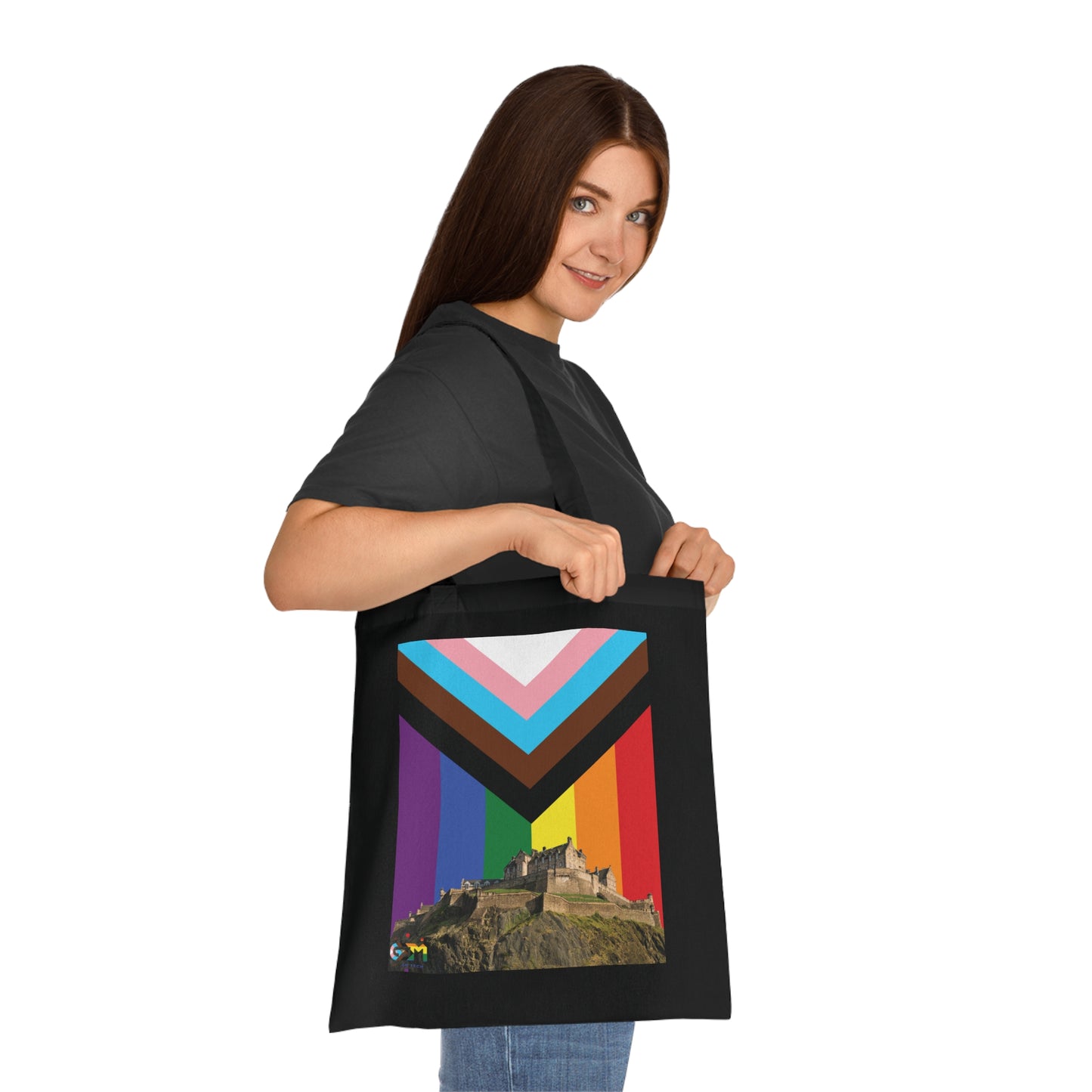 Edinburgh Castle Pride Progress Sky Cotton Tote Bag