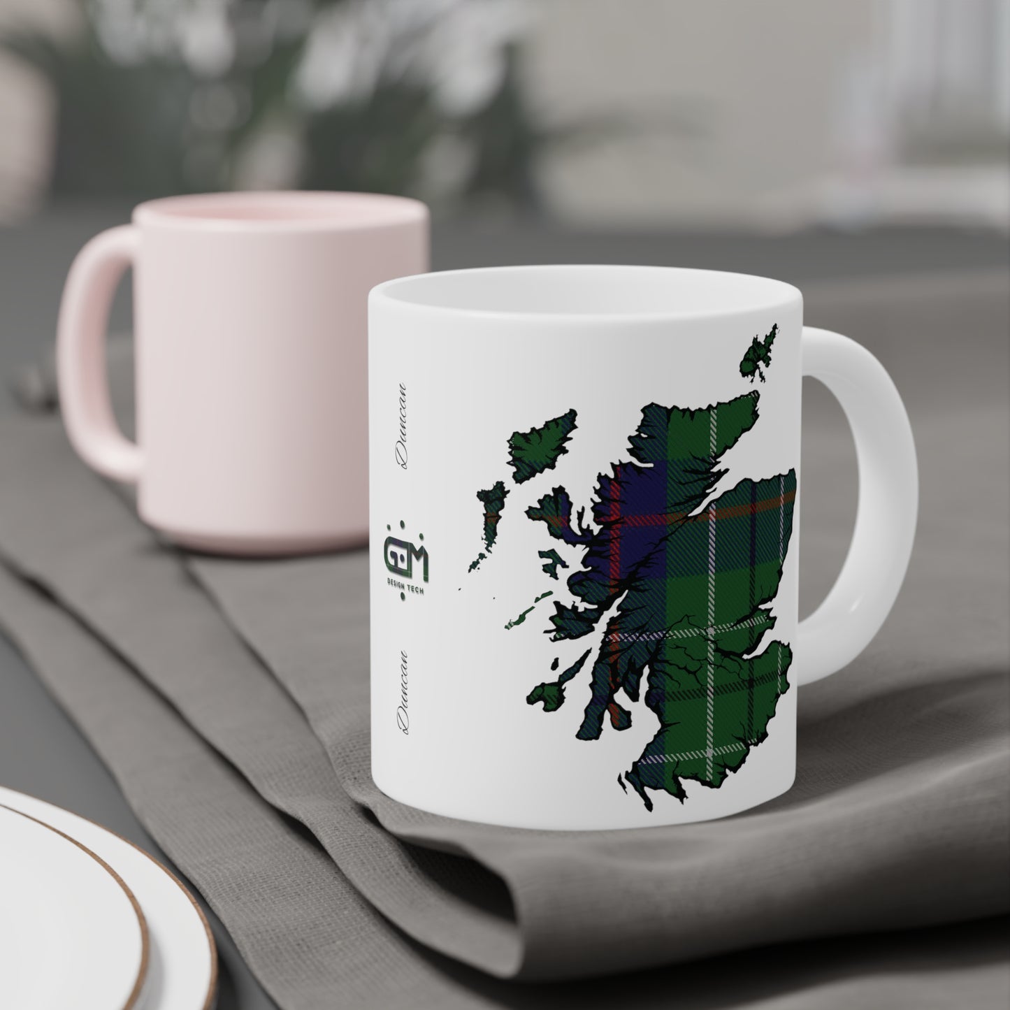 Tasse de carte de tartan d’Écosse - Duncan Tartan, différentes tailles