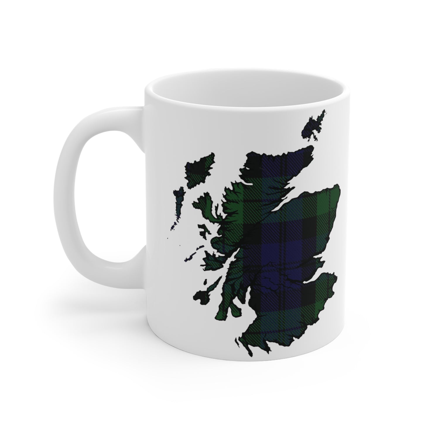 Mug carte écossaise en tartan – Black Watch Tartan, différentes tailles