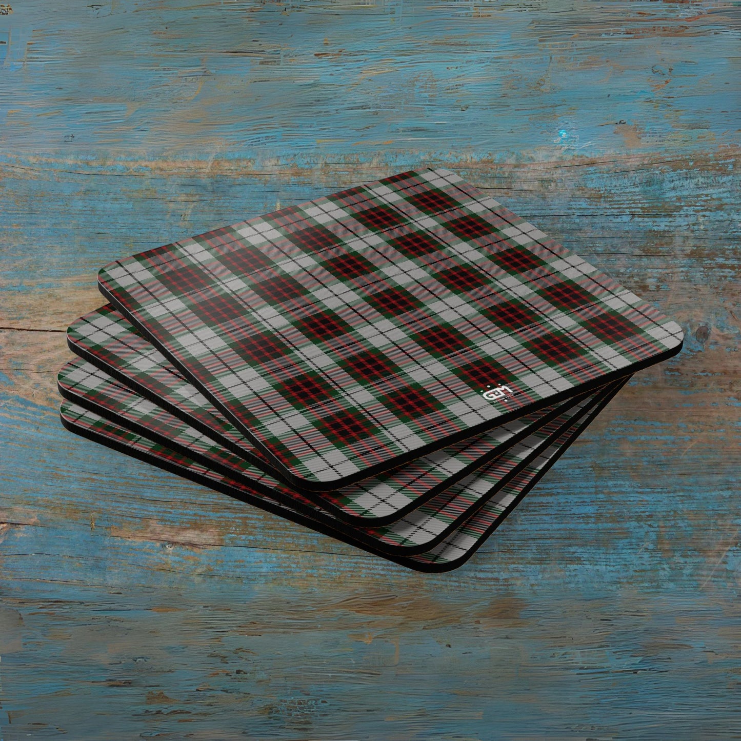 Scottish Tartan Cork Coaster Set (A-F)