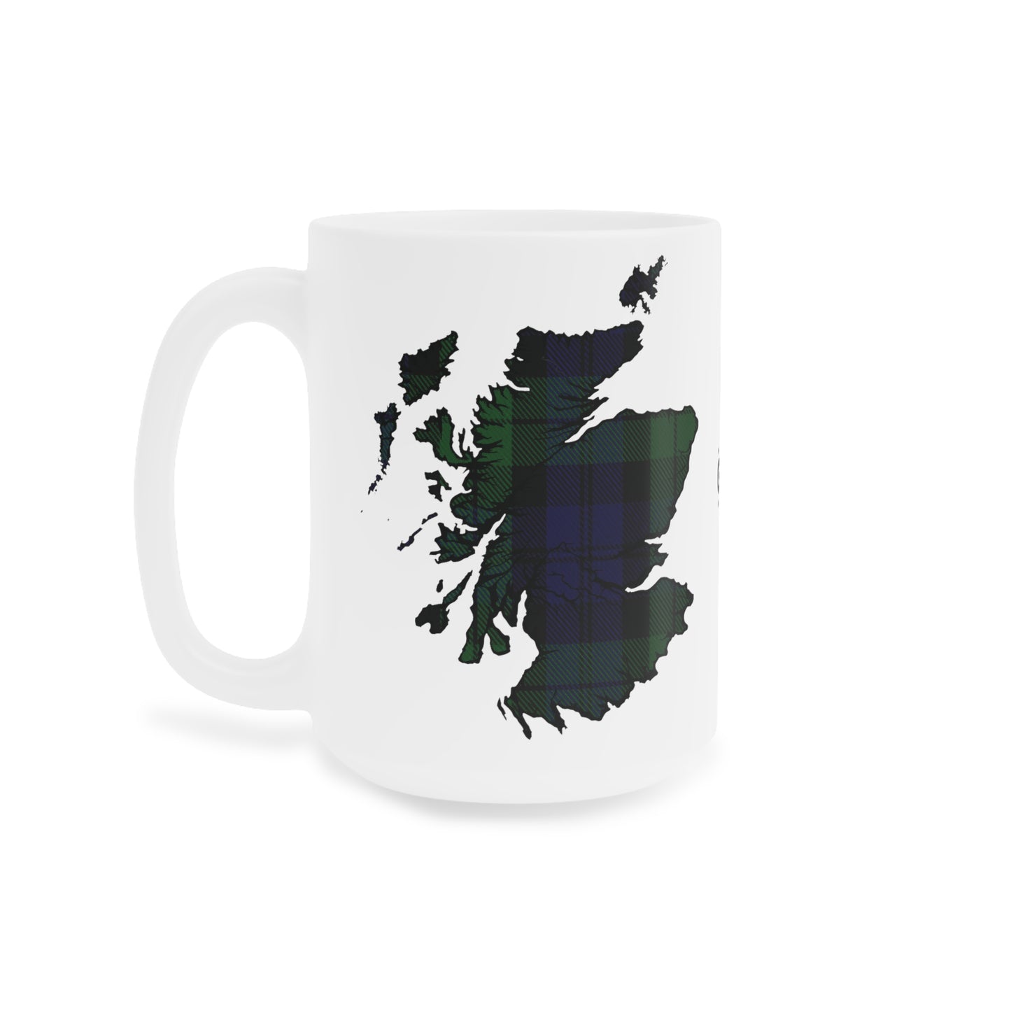 Mug carte écossaise en tartan – Black Watch Tartan, différentes tailles