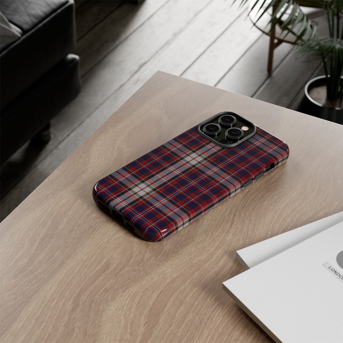Étui de téléphone à motif tartan écossais - Robe MacFarlane, divers