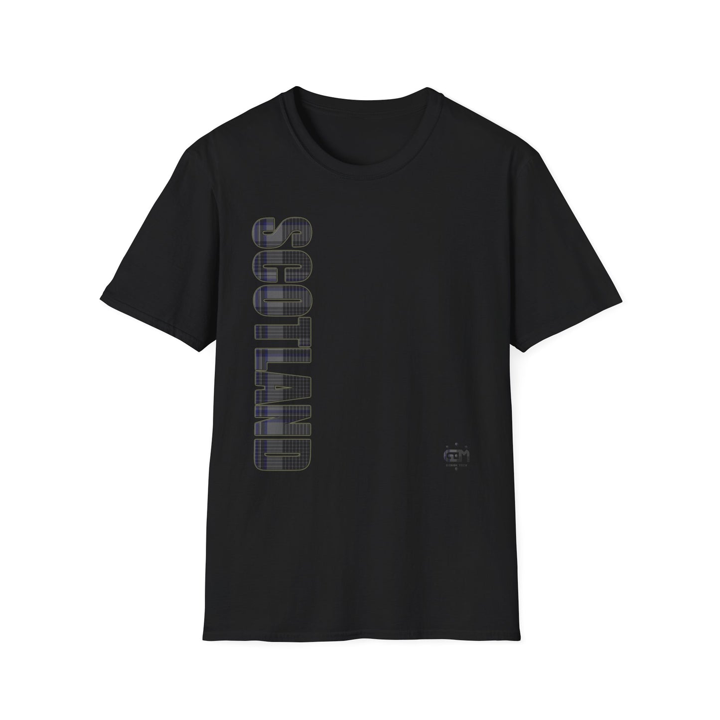 Tartan Scotland Lettrage Softstyle T-shirt unisexe, Hood Tartan Tee