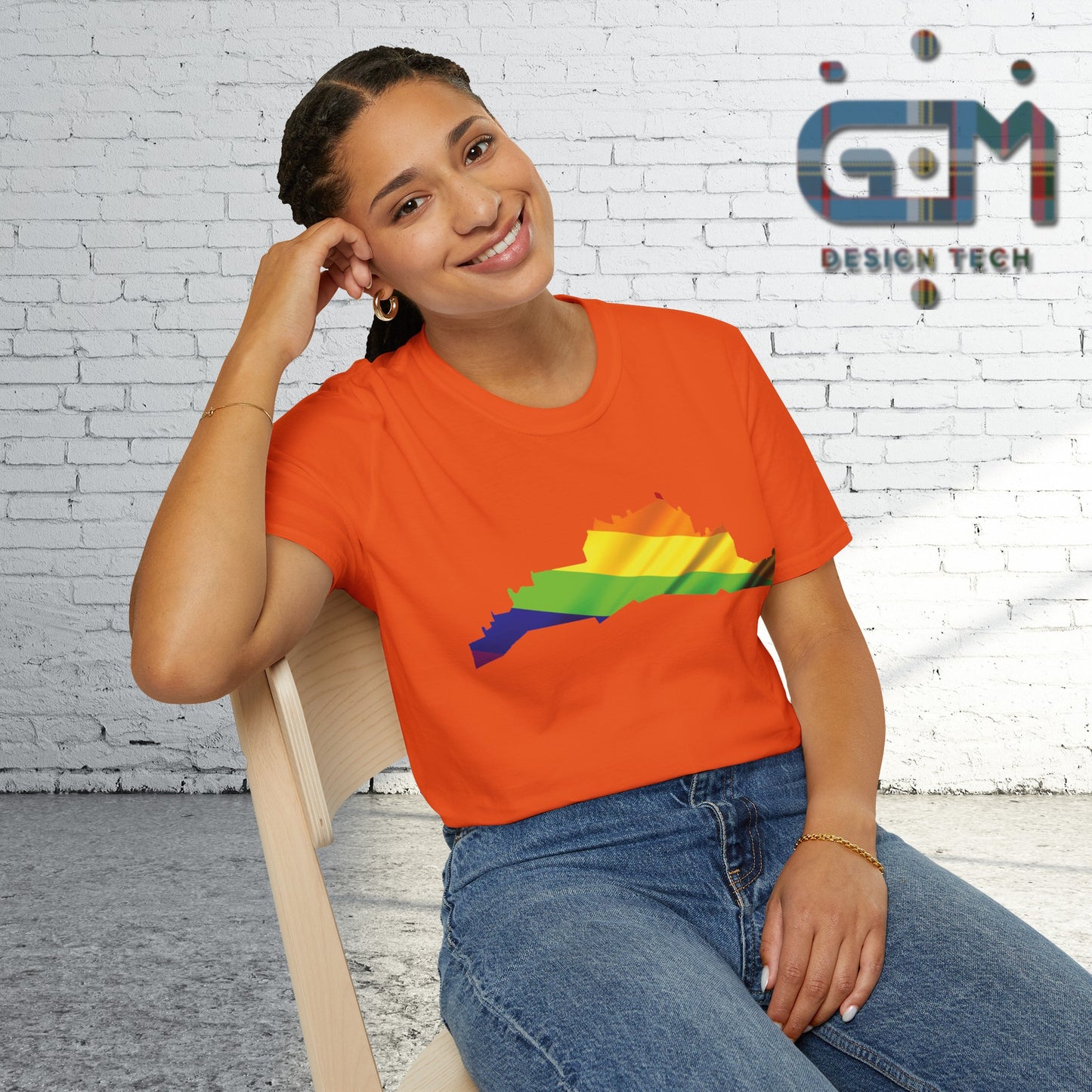 Edinburgh Castle Pride Flag Art Unisex T-Shirt