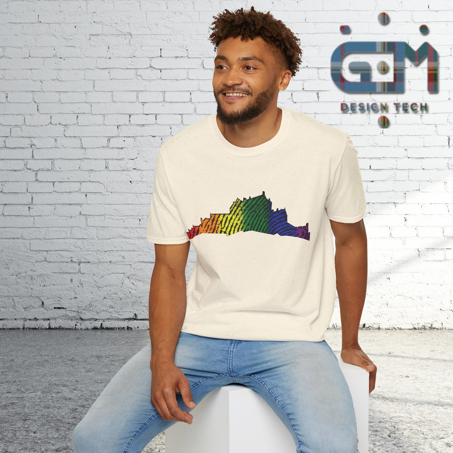 Edinburgh Castle Pride Fingerprint Art Unisex T-Shirt