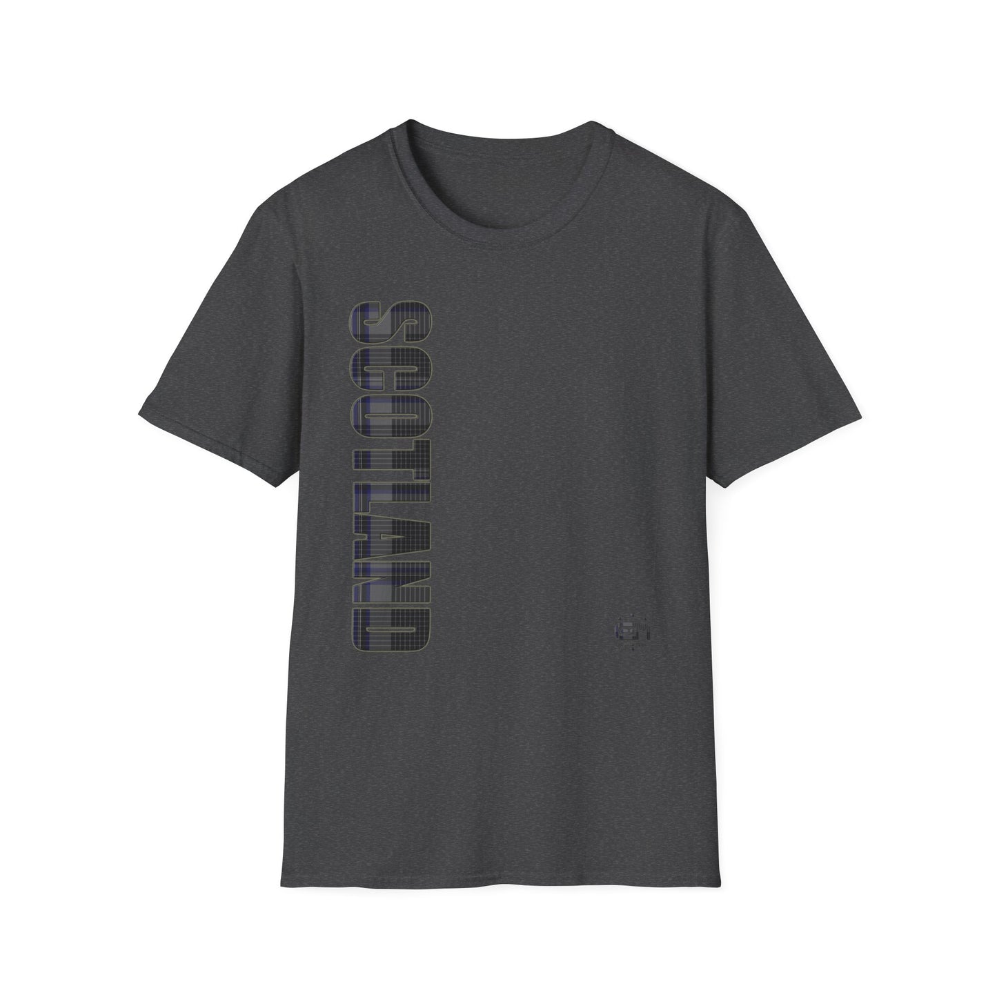 Tartan Scotland Lettrage Softstyle T-shirt unisexe, Hood Tartan Tee