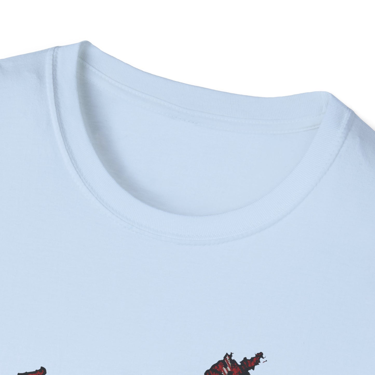 Tartan Scotland Map Softstyle Unisex T-Shirt - Stewart Royal Tartan Tee