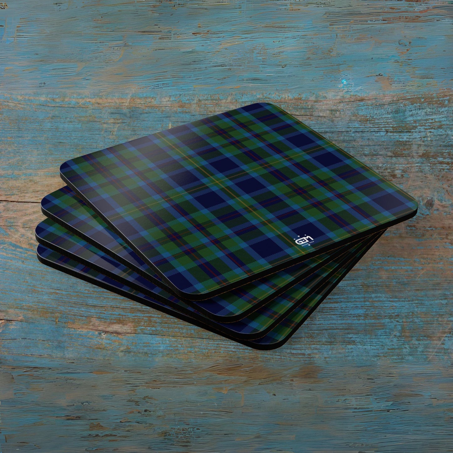 Scottish Tartan Cork Coaster Set (M/Mc/Mac)