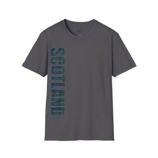 Scotland Lettering Keith Tartan Softstyle T-Shirt, Tee-shirt unisexe, différentes couleurs