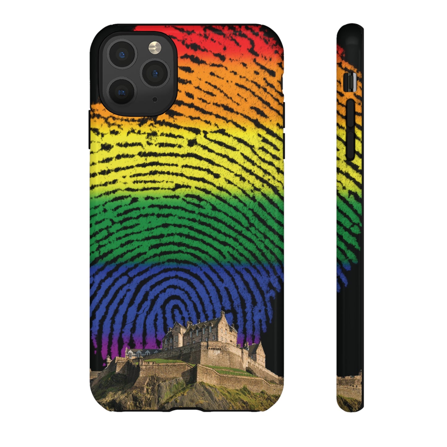 Edinburgh Castle Pride Phone Case - Fingerprint, Various