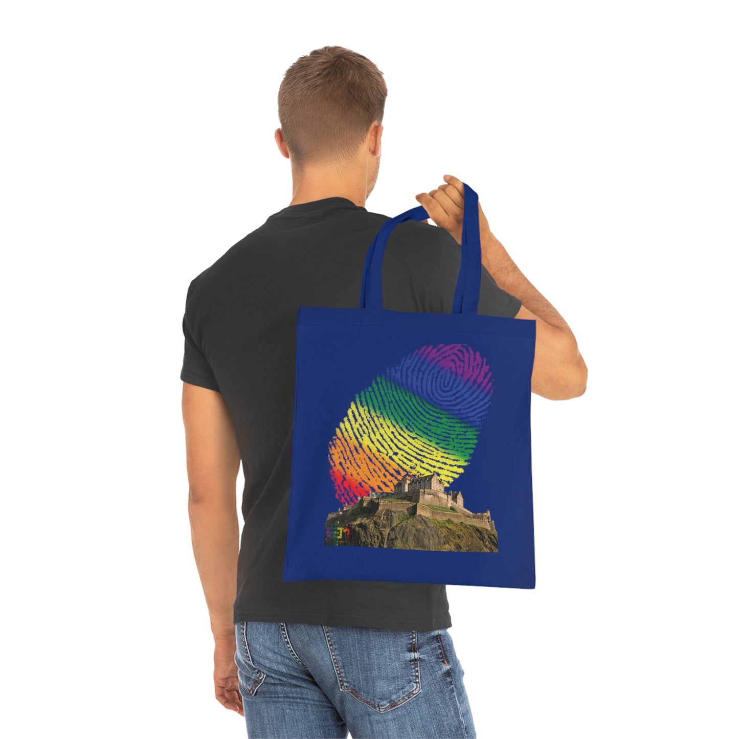 Ciel d'empreinte digitale de fierté du château d'Édimbourg Tote bag doublé