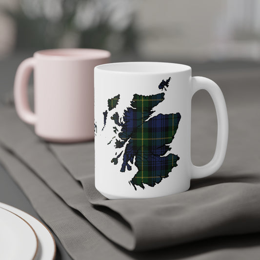 Tasse de carte de tartan d’Écosse - Gordon Tartan, différentes tailles
