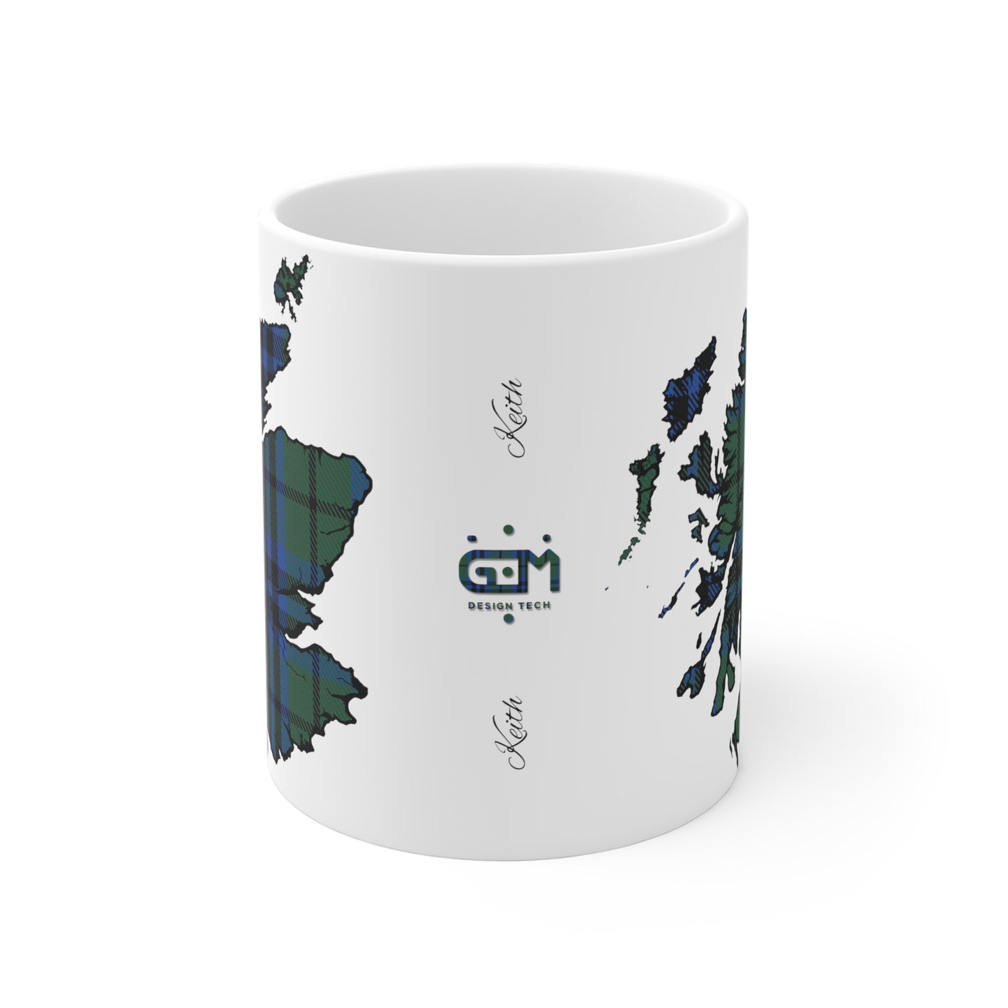 Tasse de carte de tartan d’Écosse - Keith Tartan, différentes tailles