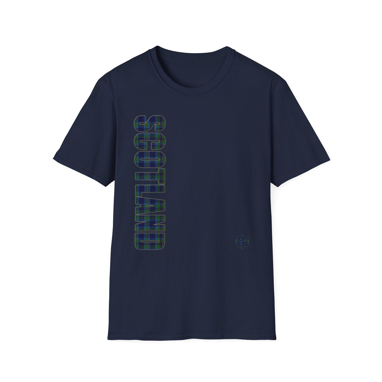 Tartan Scotland Lettrage Softstyle T-shirt unisexe, Miller Tartan Tee