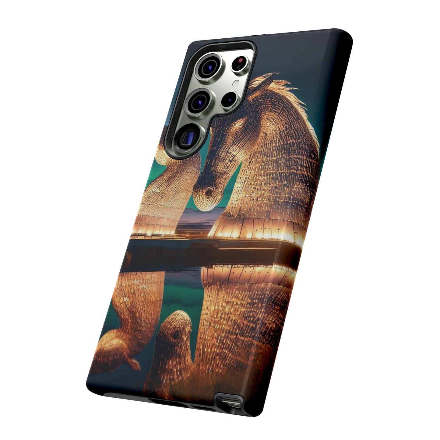 Kelpies Northern Lights Art Phone Case, Scotland, Various