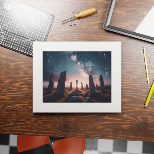 Callanish Standing Stones Fine Art Print, Scotland Art, Cadre en papier, Différentes tailles, Horizontal