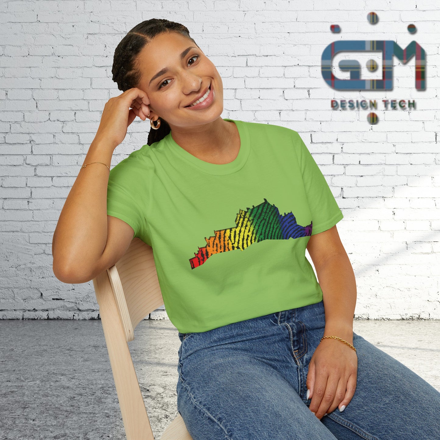Edinburgh Castle Pride Fingerprint Art Unisex T-Shirt
