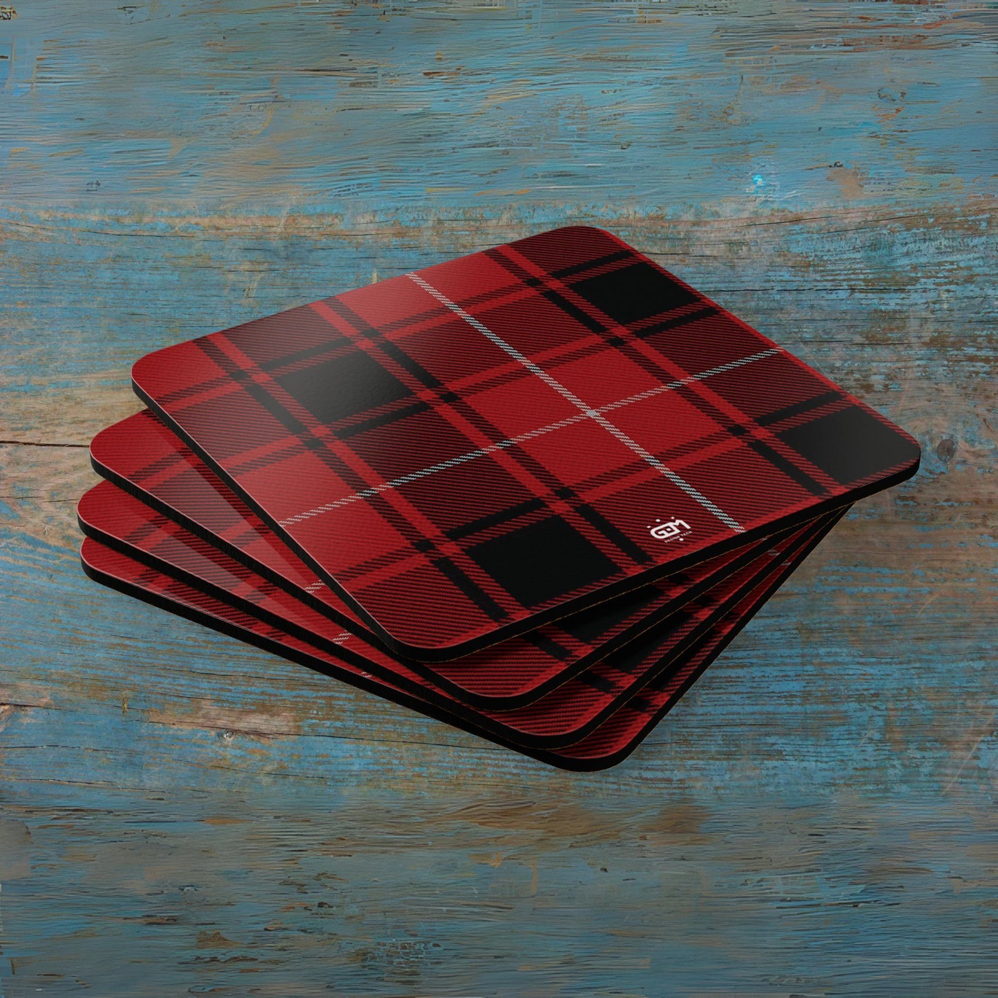 Scottish Tartan Cork Coaster Set (M/Mc/Mac)