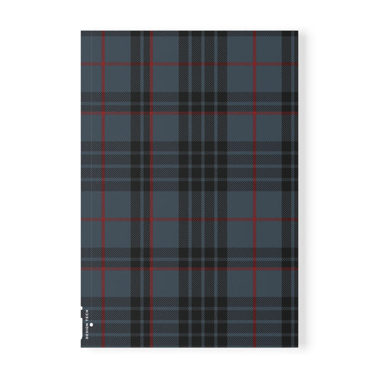 Scottish Tartan Softcover A5 Notebook - Mackay Blue