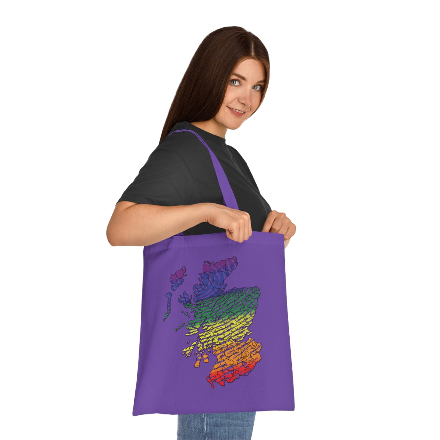 Carte du clan d'empreintes digitales Scotland Pride Tote bag doublé