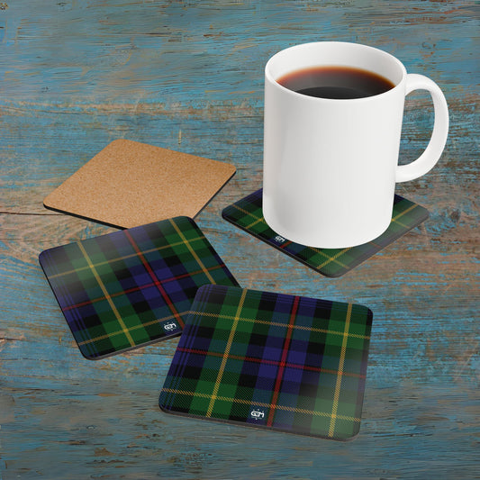 Scottish Tartan Cork Coaster Set (A-F)