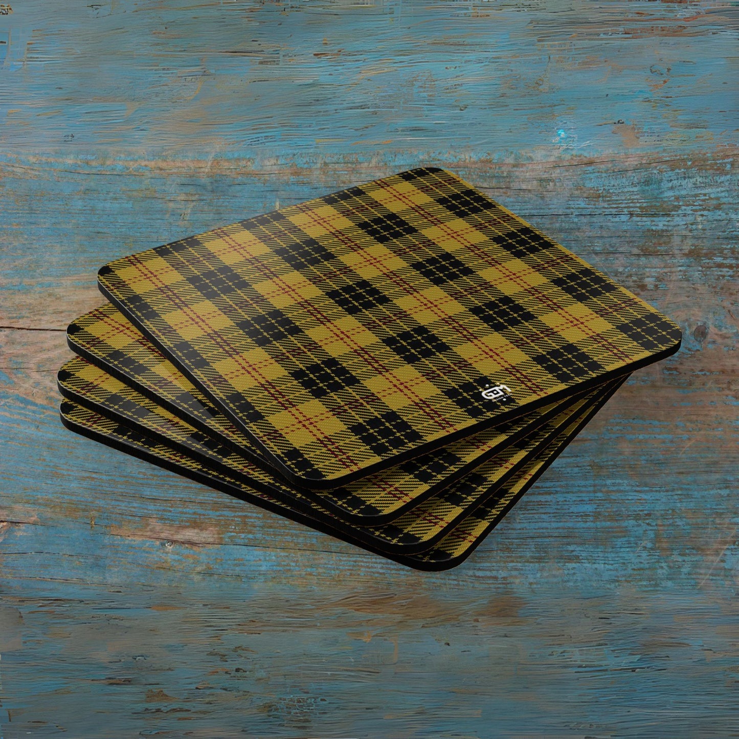 Scottish Tartan Cork Coaster Set (M/Mc/Mac)