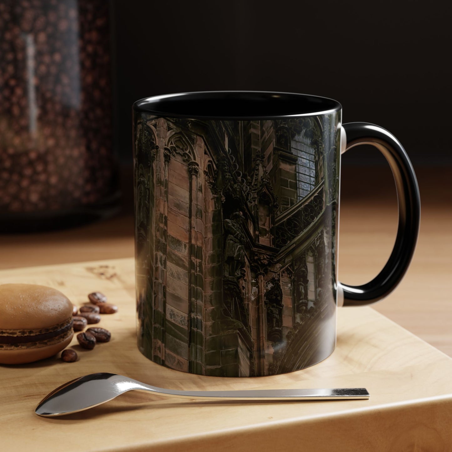 Tasses décoratives Écosse en gros plan - Scènes variées (noir)