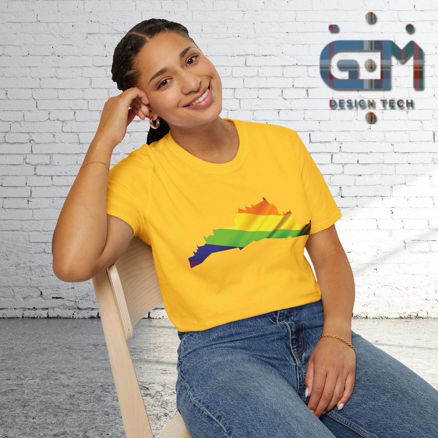 Edinburgh Castle Pride Flag Art Unisex T-Shirt