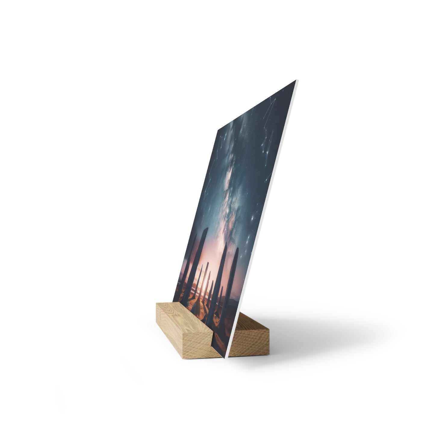 Scenic Collection Gallery Stand Callanish Standing Stones, Oak Picture Stand, Scotland Art, Scenery, Landmarks, Various Sizes