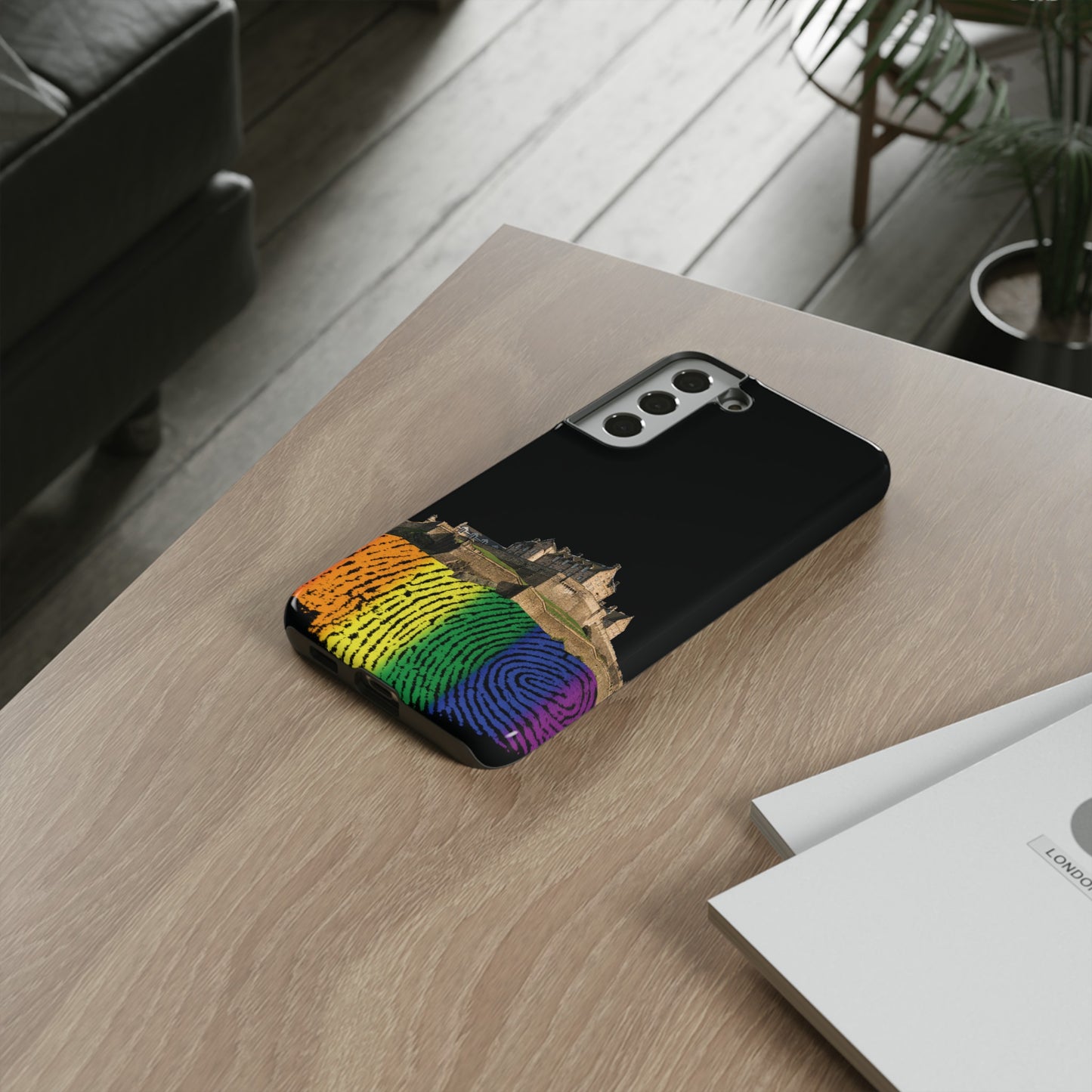 Edinburgh Castle Pride Rockface Phone Case - Fingerprint, Various