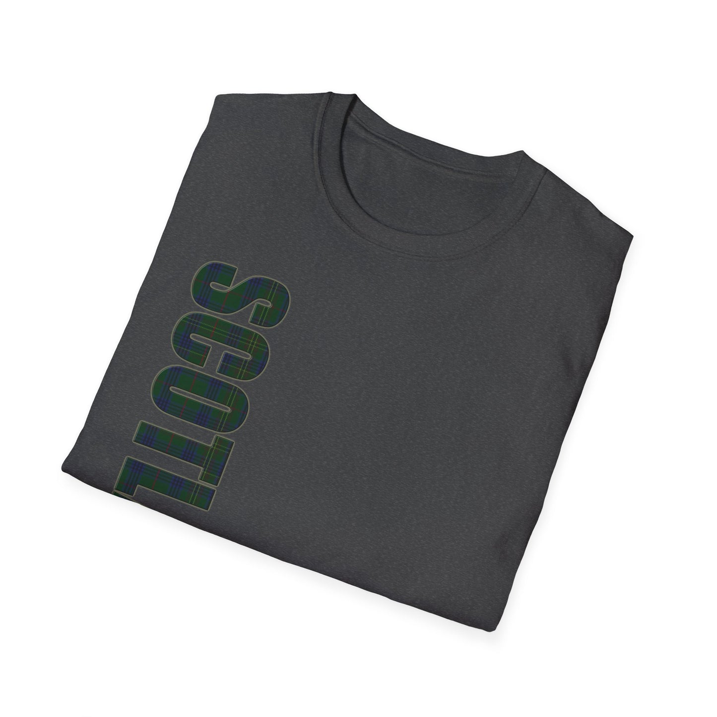 Tartan Scotland Lettrage Softstyle T-shirt unisexe, Kennedy Tartan Tee