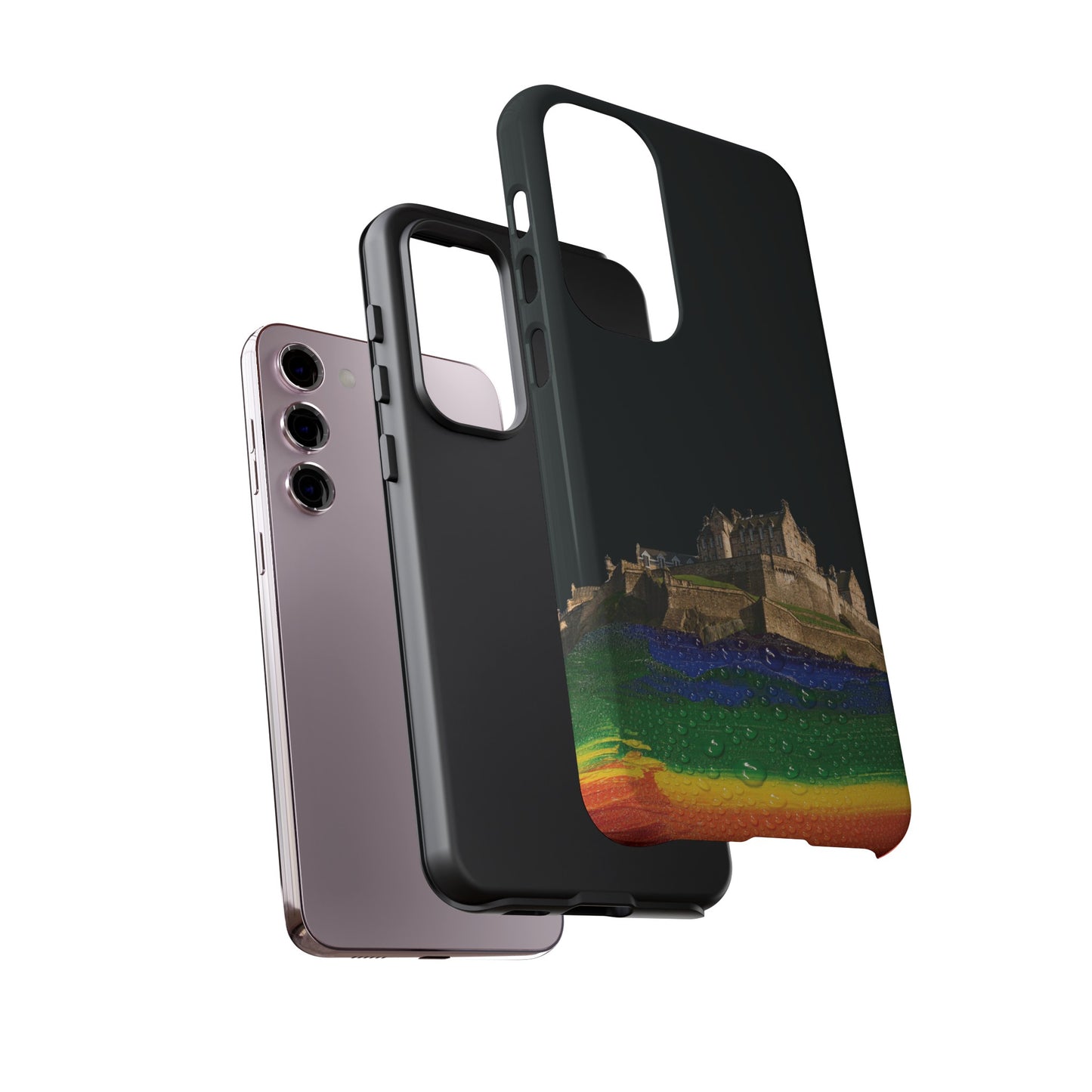 Edinburgh Castle Pride Rockface Phone Case - Rain, Various