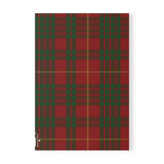 Scottish Tartan Softcover A5 Notebook - Cameron