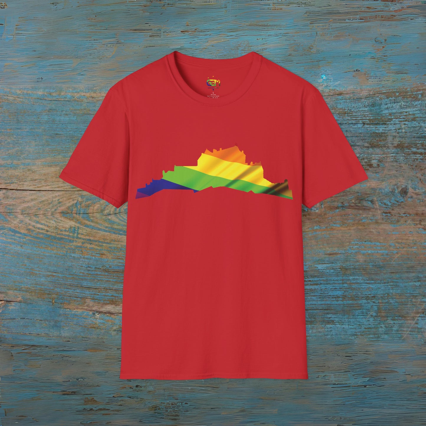 Edinburgh Castle Pride Flag Art Unisex T-Shirt