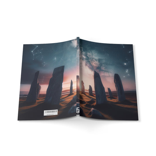 Callanish Standing Stones Art Softcover Notebook, A5